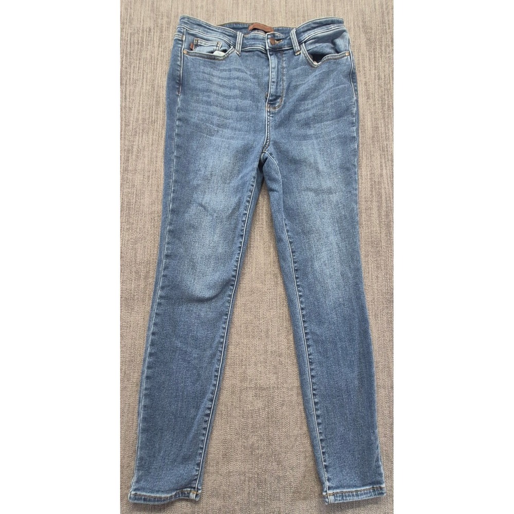 Judy Blue Skinny Fit women's denim blue jeans 15/32 medium wash stretch